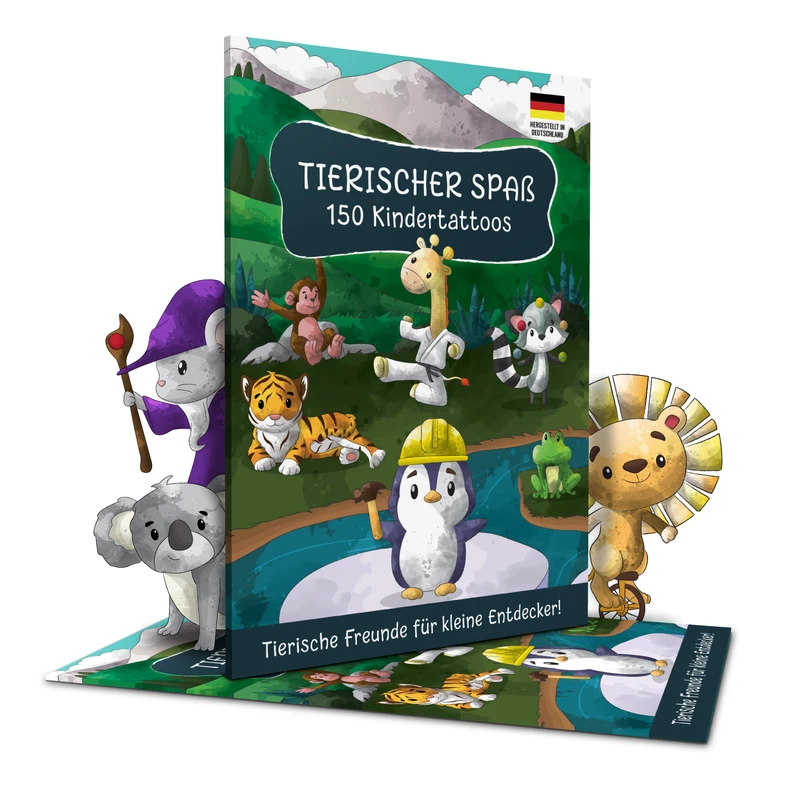 Tierischer Spaß: 150 Kindertattoos 