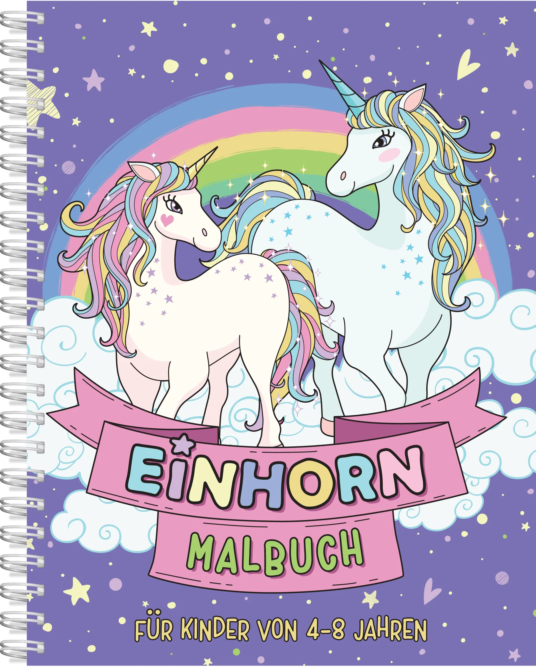 Einhorn-Malbuch ab 4 Jahren