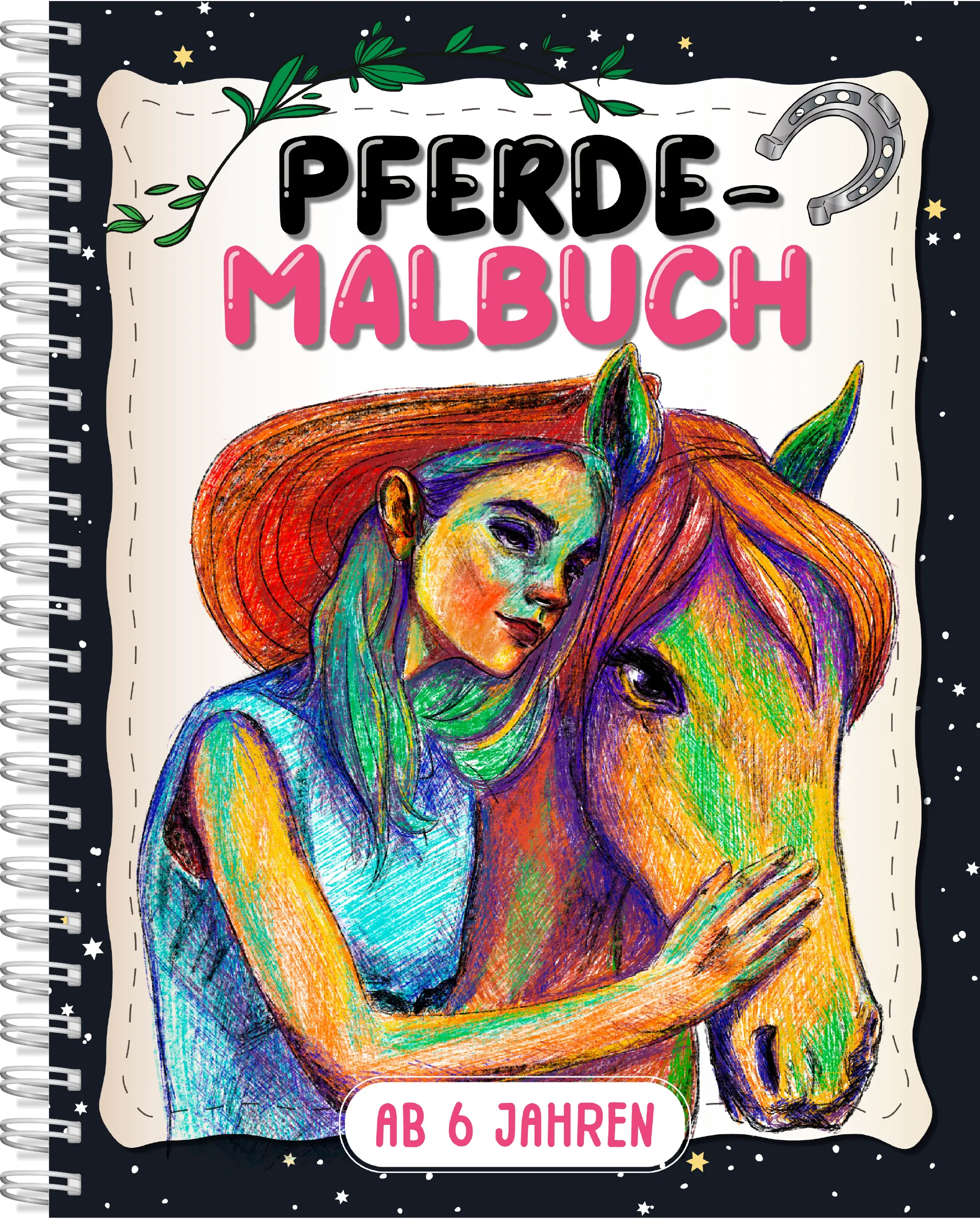 Pferde-Malbuch ab 6 Jahren